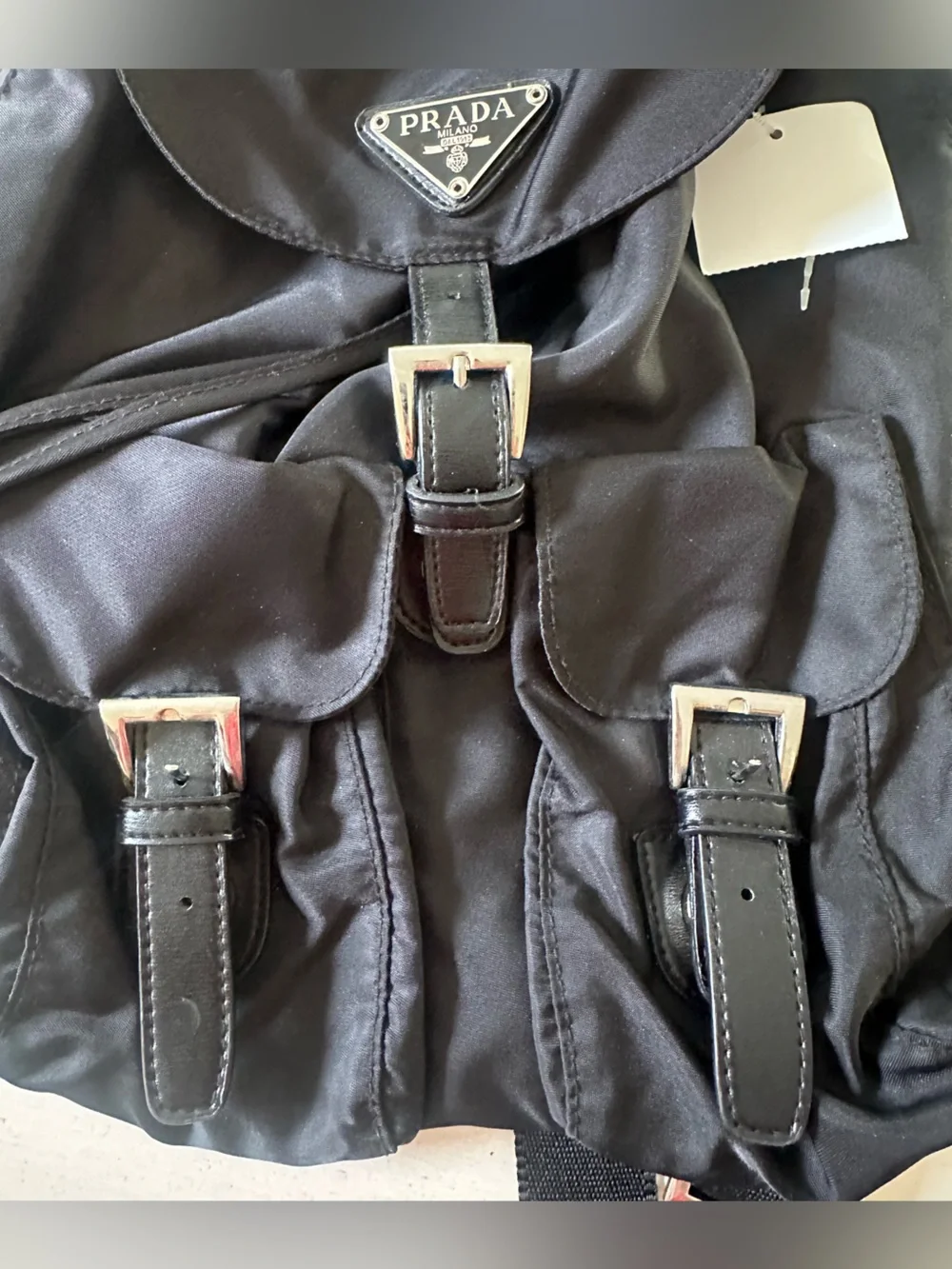 Prada Black Nylon Backpack